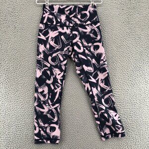 Lululemon Wunder Under Legging Women 4 Graffiti Pop Antoinette Navy Hi Rise Crop